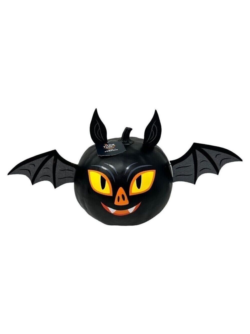 Halloween Bat Jack O Lantern Blow Mold Foam Hyde and EEK Black Wicked Spooky